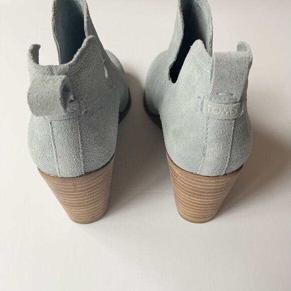 Toms Suede Wedge Booties W9 - Picture 5 of 9